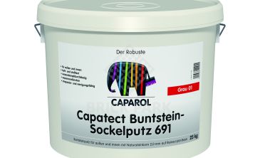 Caparol Capatect Buntstein-Sockelputz 691 везувий, серый