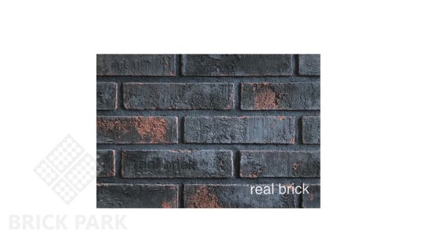 Плитка ручной работы 20мм Real Brick Коллекция 2 ЧЁРНЫЙ ПРИНЦ RB 2-10 Кирпичный