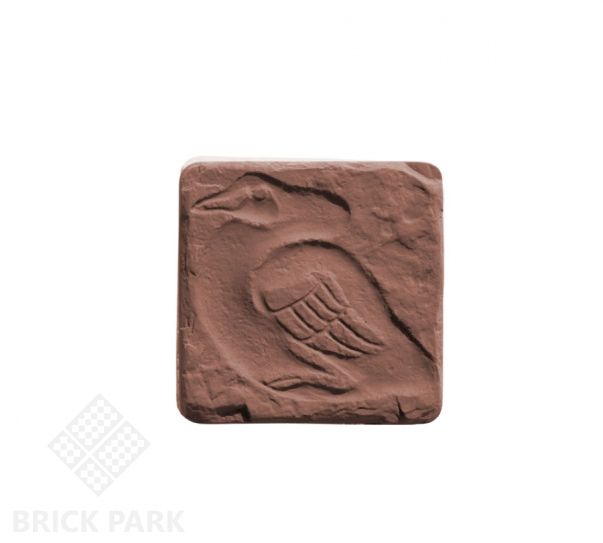 Декоративная вставка Идеальный камень "Птицы" №2 коричневый