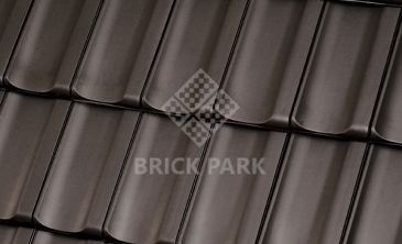 Керамическая черепица Roben RHEINLAND Altfarben (Старые краски, Темно-коричневый, ангоб)