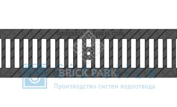 Решетка водоприемная Gidrolica Standart РВ -10.13,6.50 - щелевая чугунная ВЧ, кл. С250