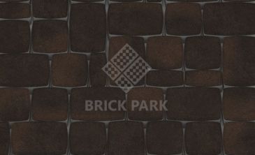 Тротуарная плитка Каменный век Классико Color Mix Коричнево-черный 115×115×60