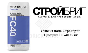 Стяжка пола Стройбриг Цемерин FC-40 25 кг