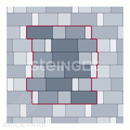 Тротуарная плитка Мюнхен Угольный гранит (Stella Nera) 60 мм