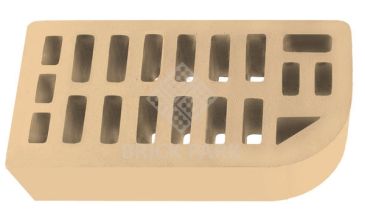 Кирпич фасонный Sanmax Нежно-бежевый ФЛ-12