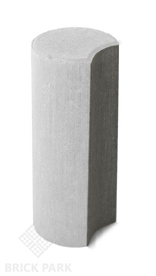Бетонные столбики БРАЕР Палисад белый