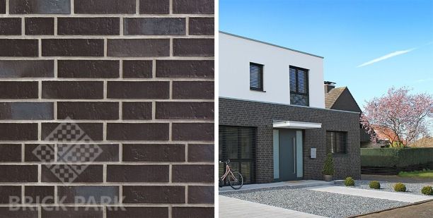 Клинкерная плитка Abc Buxtehude Kohle Schieferstruktur genarbt 365x71x10