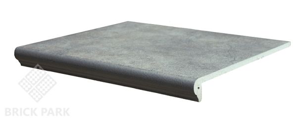 Клинкерная ступень флорентийская Interbau Nature Art 360x320x9,5 Quarz Grau 119