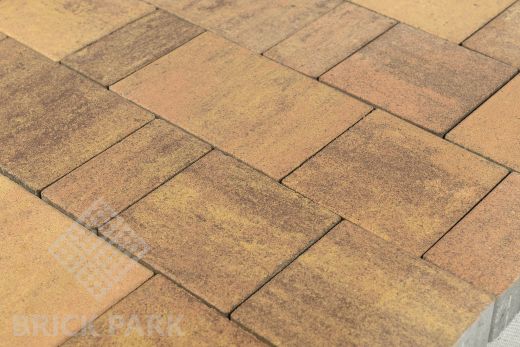 Бетонная брусчатка БРАЕР Старый город Ландхаус Color Mix 17 Прайд 240x160x80