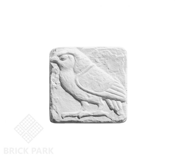 Декоративная вставка Идеальный камень "Птицы" №4 белый