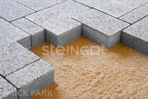 Тротуарная плитка Бавария Белый гранит (Bianco Nero) 60 мм