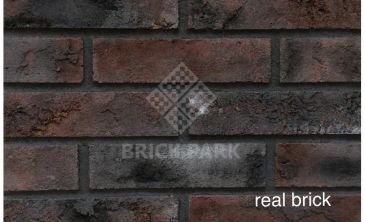 Кирпич ручной формовки Real Brick КР/0,5ПФ RB 09 черный магнезит