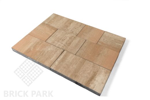 Бетонная брусчатка БРАЕР Триада Color mix ПЛАТО 450x300x60