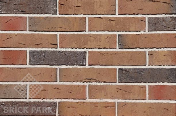 Кирпич Konigstein облицовочный полнотелый  МАРКСБУРГ СЕРЫЙ ФИГУРНЫЙ R60 250х120х65