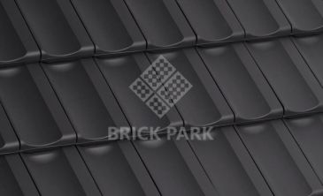 Черепица керамическая Laumans RHEILAND VARIABEL Натуральный Ангоб nr.30 xenon-grau