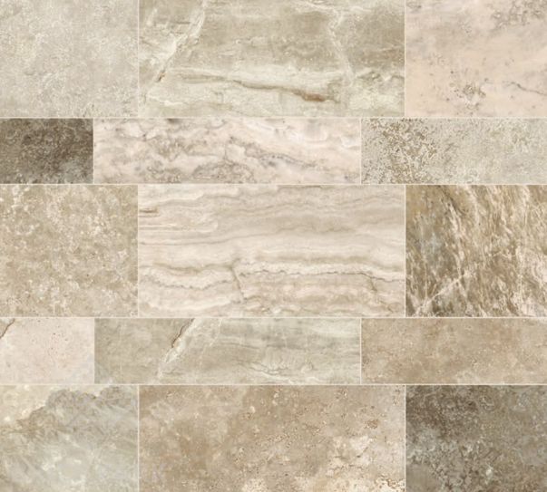 Керамогранит Italgraniti Stone MIX Travertino Cream 10x60