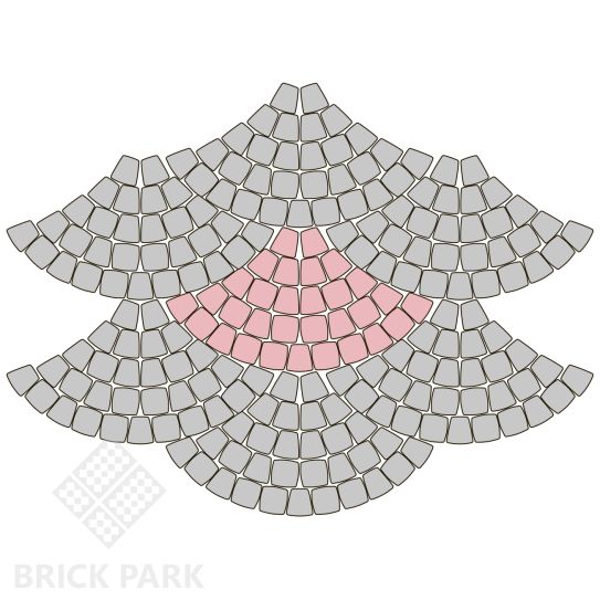 Тротуарная плитка Каменный век Классико Ориджинал Color Mix Черно-красный 115×115×60