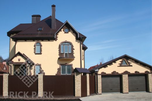 Искусственный камень Идеальный камень Альпийский пласт 5 красно-коричневый