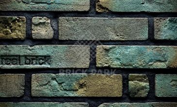 Плитка ручной работы угловая Real Brick Коллекция 6 RB 6-18 Бирюза 250/120х65х18