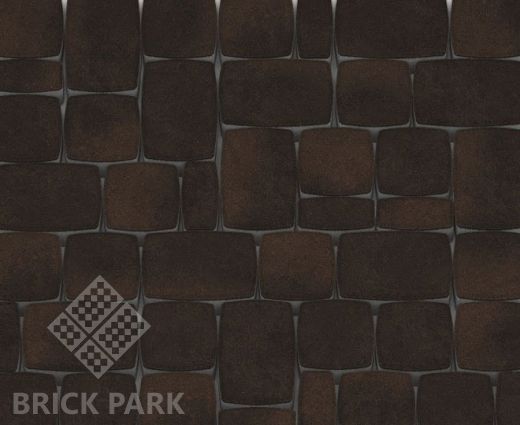 Тротуарная плитка Каменный век Классико Color Mix Коричнево-черный 172×115×60