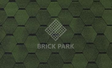 Мягкая кровля TEGOLA Смальто зеленая 100x33,7