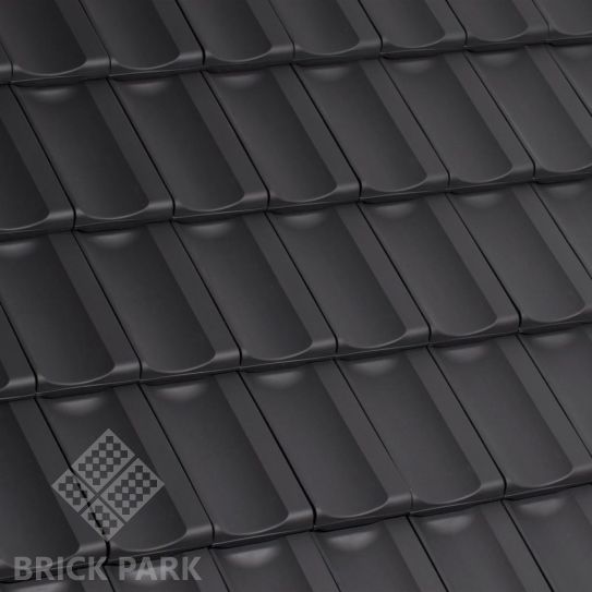 Черепица керамическая Laumans RHEILAND VARIABEL Натуральный Ангоб nr.30 xenon-grau