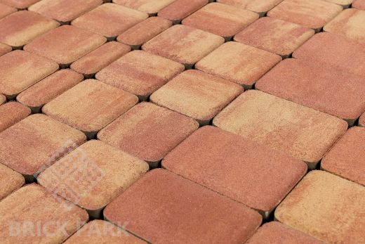 Бетонная брусчатка БРАЕР Классико Color Mix Тип 10 / Рассвет 57x115x60