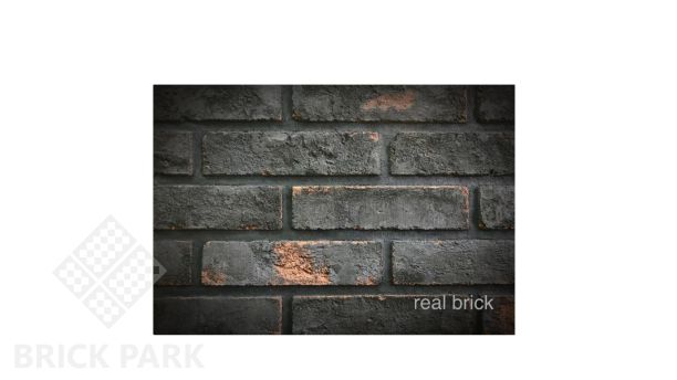 Плитка ручной работы угловая 20мм Real Brick Коллекция 2 ЧЁРНЫЙ ПРИНЦ RB 2-03 Глина 