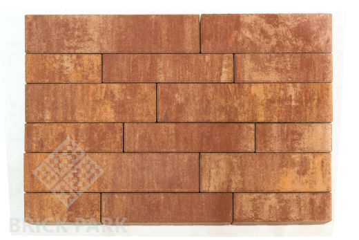 Бетонная брусчатка БРАЕР Домино Color mix 1 Каньон 280x120x60