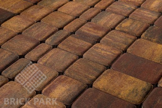 Бетонная брусчатка БРАЕР Классико Color Mix Тип 10 МАЛЬВА 115x115x60