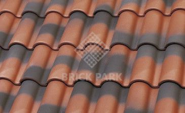 Черепица La Escandella Mixed 'S' Roof Tile Large RED Flamed Red
