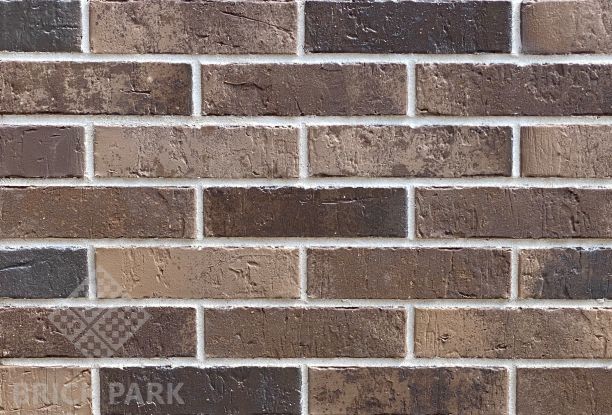 Кирпич Konigstein облицовочный полнотелый  МАНГЕЙМ КАРБОН ФИГУРНЫЙ R60 250х120х65