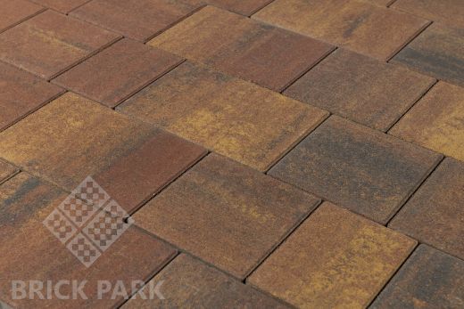 Бетонная брусчатка БРАЕР Старый город Венусбергер Color Mix Тип 3 / Мальва 120x160x40