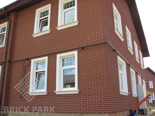 Кирпич ГКЗ Темно-терракот микс NF0,5