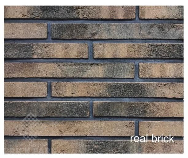 Кирпич ручной формовки Real Brick КР/0,5ПФ Ригель угловой RB 05 коричневый  