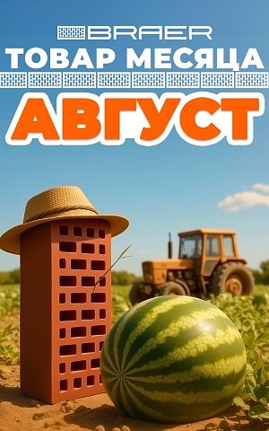 «Товар месяца» на керамическую продукцию BRAER, август