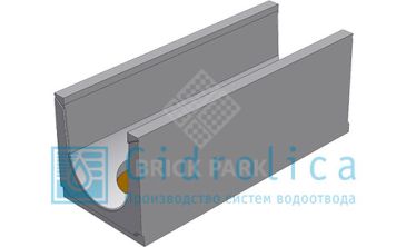BGU Универсальный лоток DN300, № 20-0, с вертикальным водосливом,без уклона