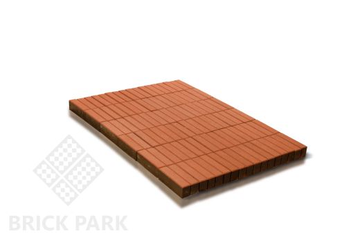 Бетонная брусчатка БРАЕР Прямоугольник Оранжевый