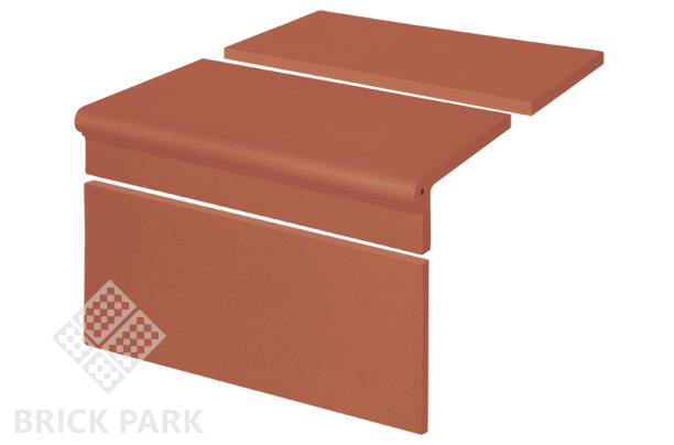 Клинкерный набор римский KING KLINKER гладкий Рубиновый красный (01), 330/175x245x12 мм