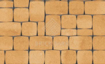 Тротуарная плитка Каменный век Классико Color Mix Оранжево-белый 57×115×60