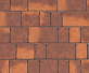 Тротуарная плитка Каменный век Старый город Color Mix Коричнево-оранжевый 160×160×80