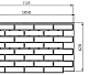 Термопанель рядовая Аляска Loft brick chili 60 мм
