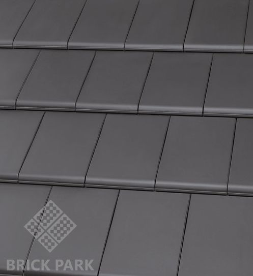 Керамическая черепица Roben BERGAMO Schiefergrau (Антрацитовый, Серый)