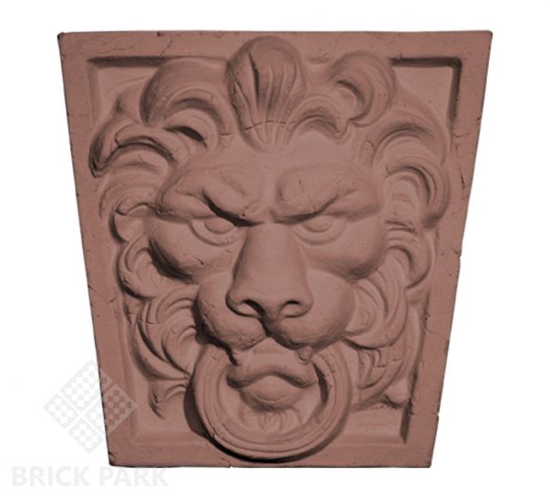 Фасадный замковый камень Идеальный камень "Лев" коричневый