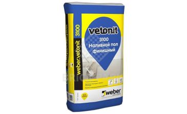 Пол наливной финишный Weber.Vetonit 3100 20 кг