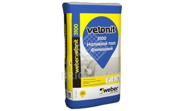 Пол наливной финишный Weber.Vetonit 3100 20 кг, фото
