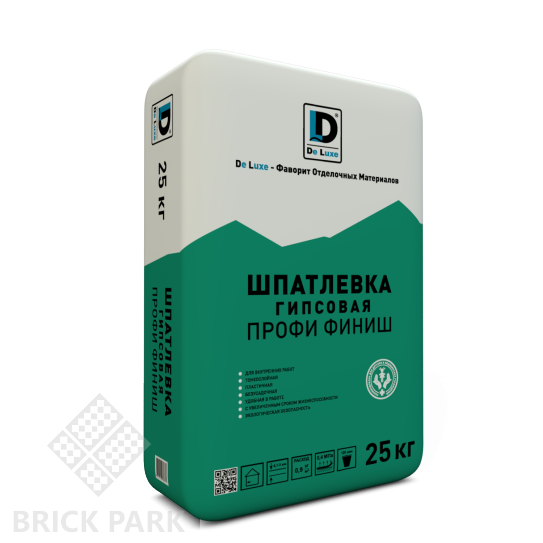 Шпатлевка гипсовая De Luxe ПРОФИ ФИНИШ