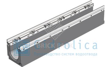 BGU-Z Универсальный лоток DN100, № 10-0, с оцинкованной насадкой, без уклона