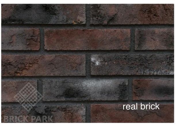 Кирпич ручной формовки Real Brick КР/0,5ПФ RB 09 черный магнезит