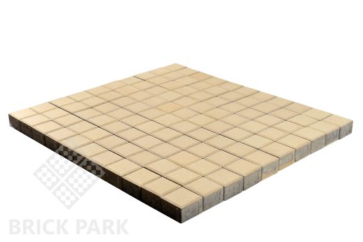 Бетонная брусчатка БРАЕР Лувр Песочный 200x200x60